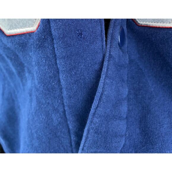 Disney Tigger blue hooded sweatshirt embroidered snap up hoodie size medium - Picture 4 of 7